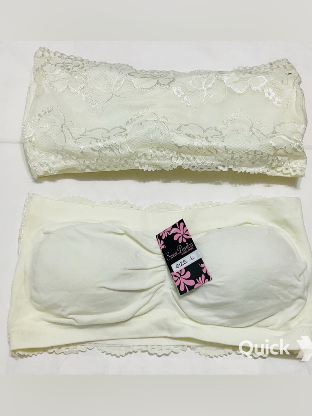sz L - NWT Wireless Bandeaus Bralettes - Picture 2 of 6
